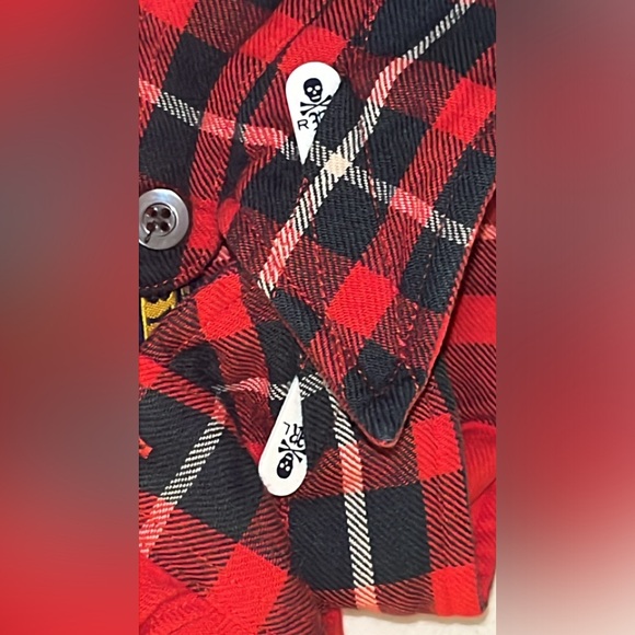 Rugby by Ralph Lauren Flannel Ruffle Shirt Sz 0 - Picture 9 of 12